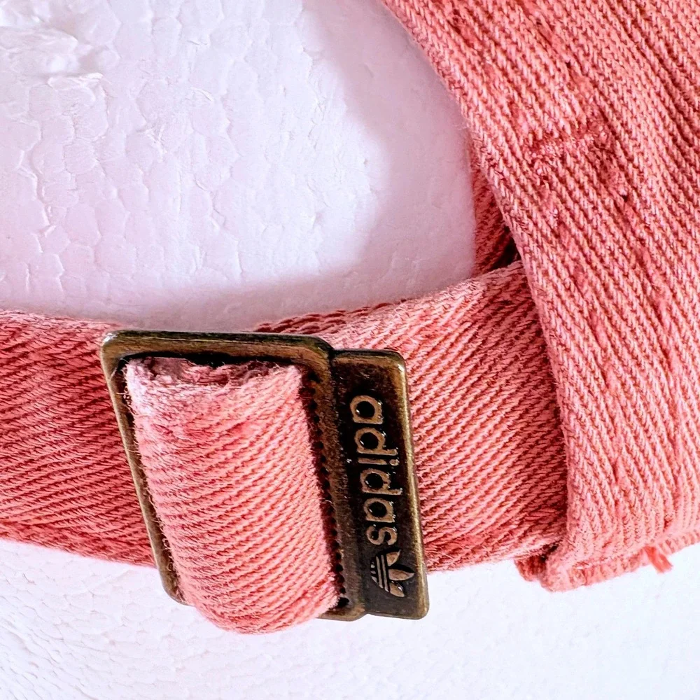 adidas Baseball Cap Salmon‎ Pink Embroidered Trefoil Adjustable Dad Hat